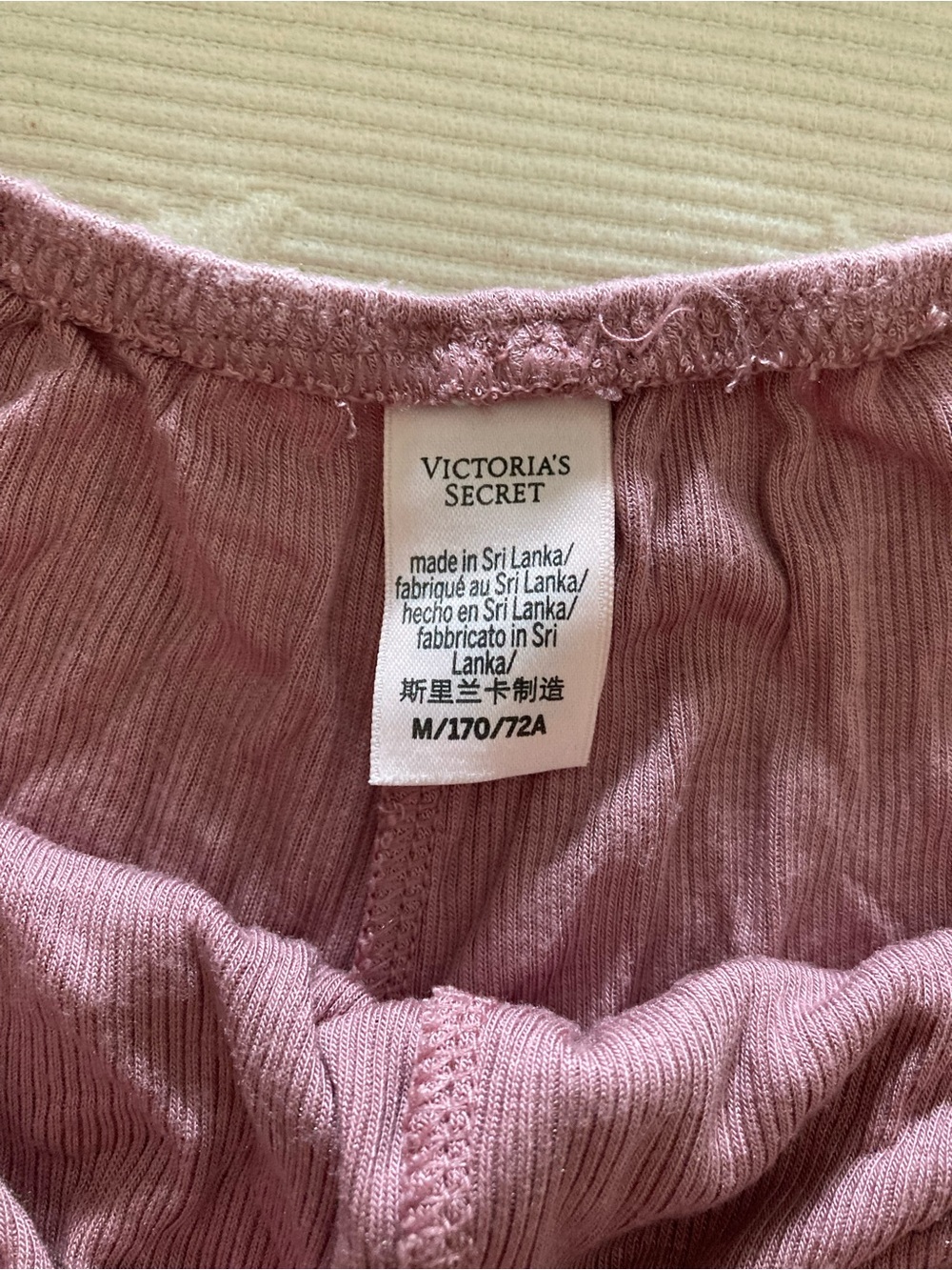 Victoria's Secret Dusty Rose Lace-Trim Cami & Short Pajama Set - Picture 6 of 7
